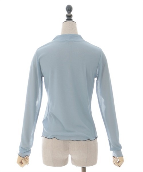 axes femme POETIQUE（アクシーズファムポエティック）の「スネークタトゥーシアープルオーバー（Tシャツ/カットソー・レディース・ブラック/ホワイト/ブルーグレー・MEDIUM）」の8枚目の写真