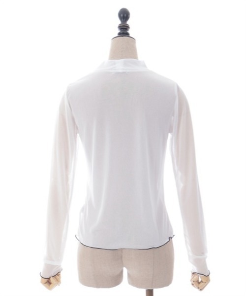 axes femme POETIQUE（アクシーズファムポエティック）の「スネークタトゥーシアープルオーバー（Tシャツ/カットソー・レディース・ブラック/ホワイト/ブルーグレー・MEDIUM）」の15枚目の写真