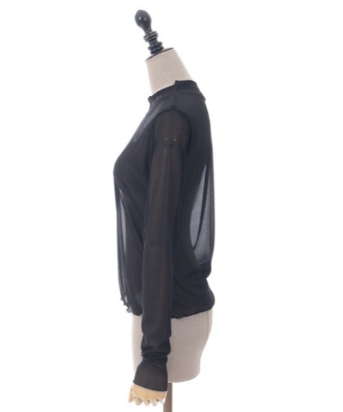 axes femme POETIQUE（アクシーズファムポエティック）の「スネークタトゥーシアープルオーバー（Tシャツ/カットソー・レディース・ブラック/ホワイト/ブルーグレー・MEDIUM）」の19枚目の写真