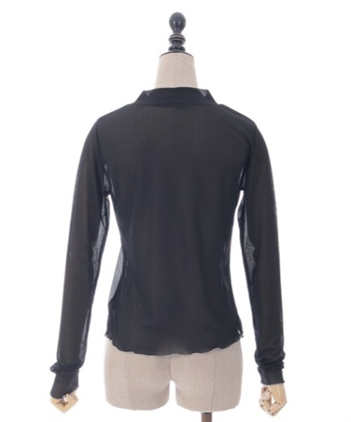 axes femme POETIQUE（アクシーズファムポエティック）の「スネークタトゥーシアープルオーバー（Tシャツ/カットソー・レディース・ブラック/ホワイト/ブルーグレー・MEDIUM）」の20枚目の写真