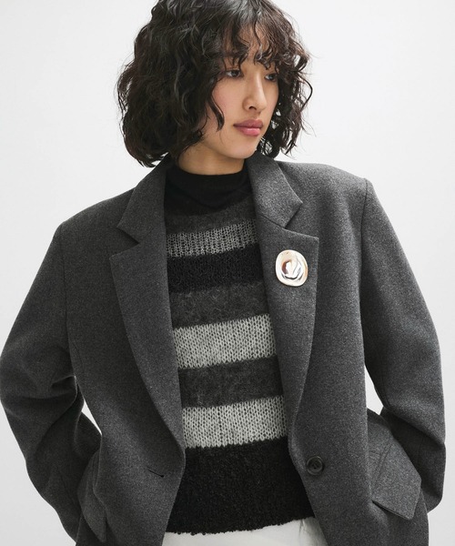 ADAM ET ROPE'（アダムエロペ）の「オーバルブローチ（ブローチ/コサージュ・レディース・シルバー/ゴールド・FREE）」の3枚目の写真