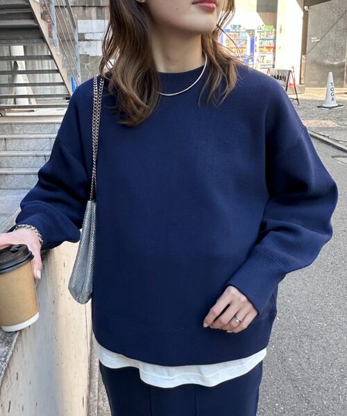 CIAOPANIC TYPY（チャオパニックティピー）の「【2025年S/S新作】エアリーコンフォートニット（ニット/セーター・レディース・チャコールグレー/サックスブルー/イエロー系その他/ホワイト/ライトグレー/レッド/ピンク/ネイビー・ONE SIZE）」の5枚目の写真