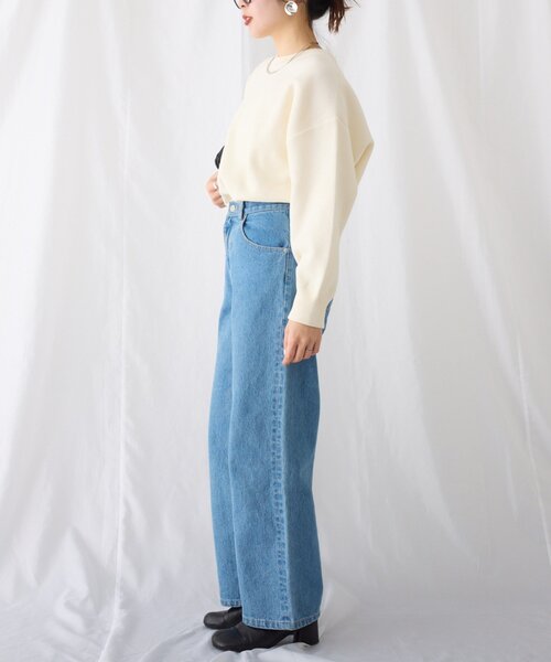 CIAOPANIC TYPY（チャオパニックティピー）の「【2025年S/S新作】エアリーコンフォートニット（ニット/セーター・レディース・チャコールグレー/サックスブルー/イエロー系その他/ホワイト/ライトグレー/レッド/ピンク/ネイビー・ONE SIZE）」の11枚目の写真