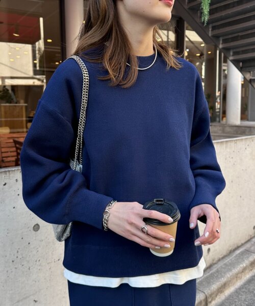 CIAOPANIC TYPY（チャオパニックティピー）の「【2025年S/S新作】エアリーコンフォートニット（ニット/セーター・レディース・チャコールグレー/サックスブルー/イエロー系その他/ホワイト/ライトグレー/レッド/ピンク/ネイビー・ONE SIZE）」の14枚目の写真