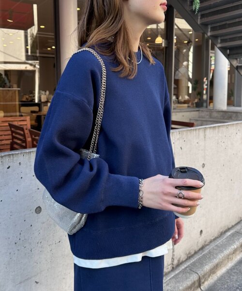 CIAOPANIC TYPY（チャオパニックティピー）の「【2025年S/S新作】エアリーコンフォートニット（ニット/セーター・レディース・チャコールグレー/サックスブルー/イエロー系その他/ホワイト/ライトグレー/レッド/ピンク/ネイビー・ONE SIZE）」の17枚目の写真