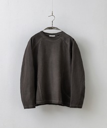 WYM LIDNM（ウィム バイ リドム）の「CURVED SEEM COLD DYED L/S TEE（Tシャツ/カットソー）」