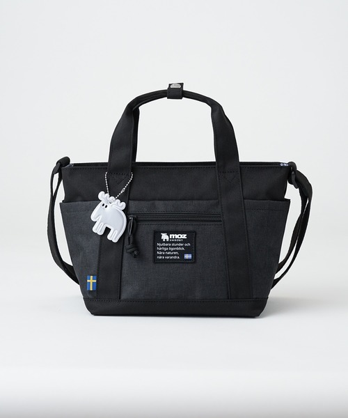 moz（モズ）の「moz(モズ) 2WAYショルダーバッグ A5サイズ 250mlペットボトル トートバッグ ZZEI-33（ショルダーバッグ・レディース・ミント/ブラック/トリコロール/グレー×サックスブルー/ネイビー/グレー×ピンク/オレンジ・ONE SIZE）」の19枚目の写真