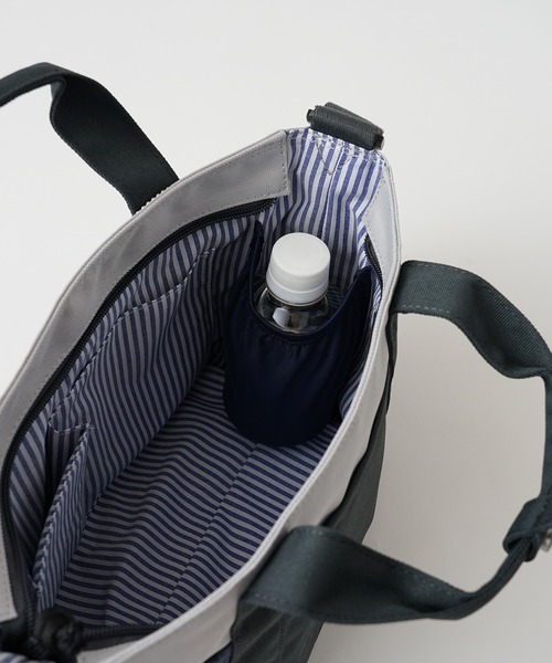 moz（モズ）の「moz(モズ) 2WAYショルダーバッグ A5サイズ 250mlペットボトル トートバッグ ZZEI-33（ショルダーバッグ・レディース・ミント/ブラック/トリコロール/グレー×サックスブルー/ネイビー/グレー×ピンク/オレンジ・ONE SIZE）」の17枚目の写真