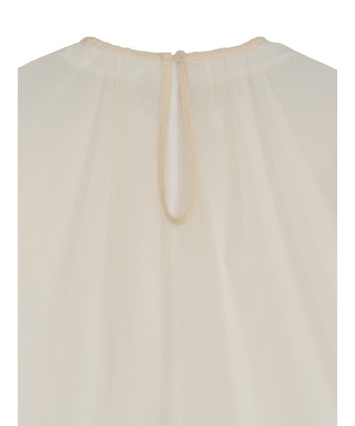 Ameri（アメリ）の「TULLE GATHER COMBINATE TOP（シャツ/ブラウス・レディース・アイボリー/ブラック/ライトグリーン・FREE）」の18枚目の写真