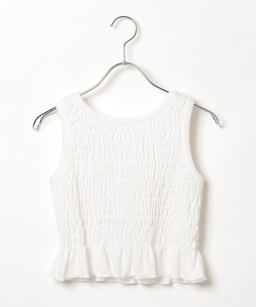 repipi armario（レピピ アルマリオ）の「【吸水速乾】シャーリングタンクトップ（タンクトップ・キッズ・ホワイト/ブラック/その他・SMALL/LARGE/MEDIUM）」の11枚目の写真