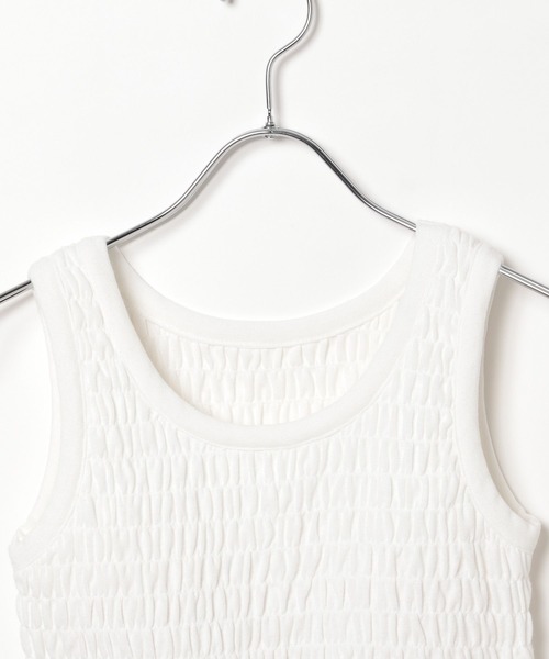 repipi armario（レピピ アルマリオ）の「【吸水速乾】シャーリングタンクトップ（タンクトップ・キッズ・ホワイト/ブラック/その他・SMALL/LARGE/MEDIUM）」の12枚目の写真