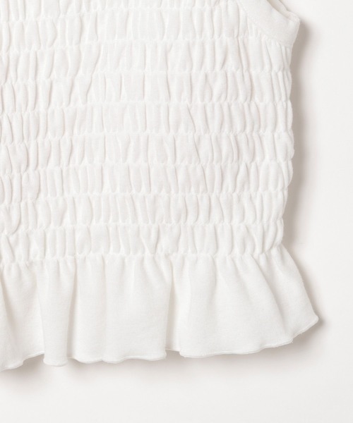 repipi armario（レピピ アルマリオ）の「【吸水速乾】シャーリングタンクトップ（タンクトップ・キッズ・ホワイト/ブラック/その他・SMALL/LARGE/MEDIUM）」の14枚目の写真