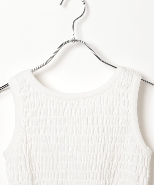repipi armario（レピピ アルマリオ）の「【吸水速乾】シャーリングタンクトップ（タンクトップ・キッズ・ホワイト/ブラック/その他・SMALL/LARGE/MEDIUM）」の15枚目の写真