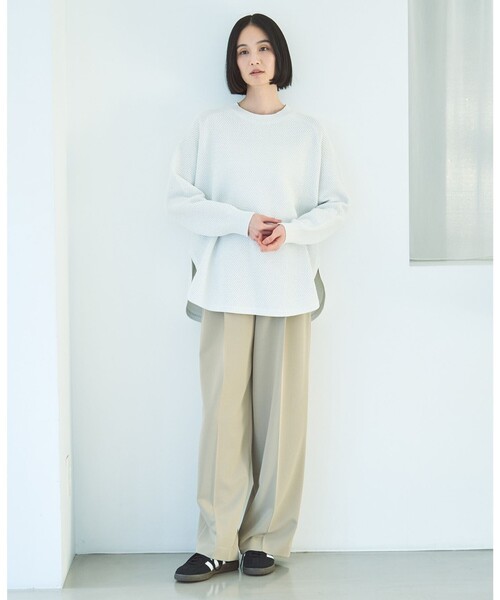 UNFILO（アンフィーロ）の「イージーチノ ベルト付きパンツ（その他パンツ・レディース・ホワイト系/ブラック系/ベージュ系・X-LARGE）」の21枚目の写真
