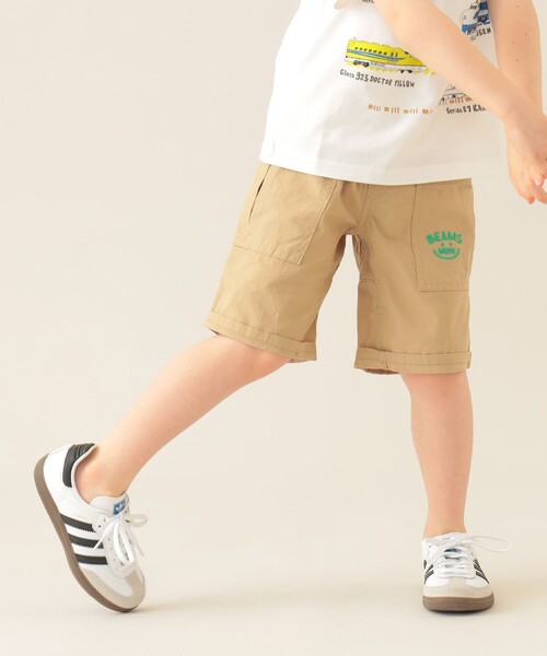 BEAMS mini（ビームスミニ）の「スマイル キャンプ ショーツ 2025SS（90～150cm）（その他パンツ・キッズ・ベージュ/ネイビー/ブルー/レッド・90/100/110/130/140/150/120）」の6枚目の写真