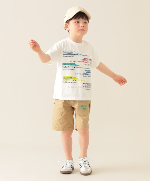 BEAMS mini（ビームスミニ）の「スマイル キャンプ ショーツ 2025SS（90～150cm）（その他パンツ・キッズ・ベージュ/ネイビー/ブルー/レッド・90/100/110/130/140/150/120）」の5枚目の写真