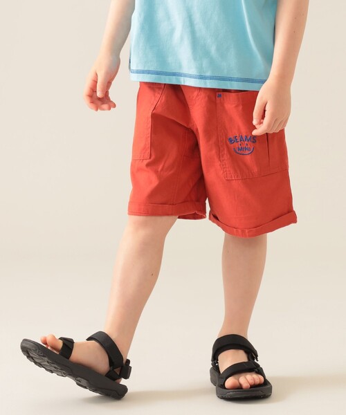 BEAMS mini（ビームスミニ）の「スマイル キャンプ ショーツ 2025SS（90～150cm）（その他パンツ・キッズ・ベージュ/ネイビー/ブルー/レッド・90/100/110/130/140/150/120）」の15枚目の写真