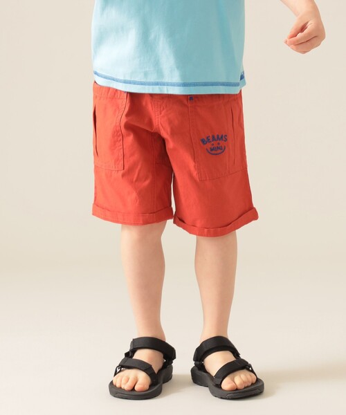 BEAMS mini（ビームスミニ）の「スマイル キャンプ ショーツ 2025SS（90～150cm）（その他パンツ・キッズ・ベージュ/ネイビー/ブルー/レッド・90/100/110/130/140/150/120）」の16枚目の写真