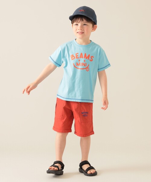 BEAMS mini（ビームスミニ）の「スマイル キャンプ ショーツ 2025SS（90～150cm）（その他パンツ・キッズ・ベージュ/ネイビー/ブルー/レッド・90/100/110/130/140/150/120）」の19枚目の写真