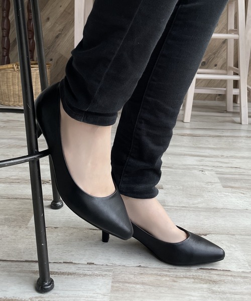 LUGG NAGG(ラグナグ)の「【addottona】6㎝ポインテッドパンプス(パンプス・レディース・ブラック/ブラック系その他/ブラック系その他2/ガンメタ/シルバー・LL/L/M/S)」の1枚目の写真