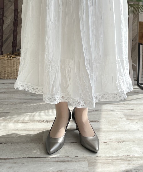 LUGG NAGG(ラグナグ)の「【addottona】6㎝ポインテッドパンプス(パンプス・レディース・ブラック/ブラック系その他/ブラック系その他2/ガンメタ/シルバー・LL/L/M/S)」の20枚目の写真