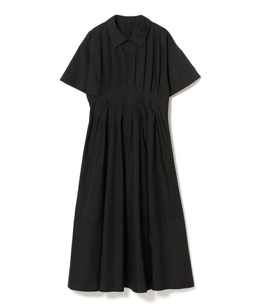Ray BEAMS（レイビームス）の「タック ウエスト シャツ ワンピース（ワンピース・レディース・ブラック/ダークブラウン・0/1）」の11枚目の写真