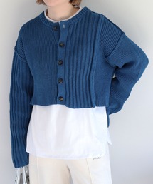 AMBERGLEAM 青系グラデーション カーディガン　【値下げ可能】 AMBERGLEAM SOFT LIGHT KNIT CARDIGAN / 4colors | FLATBUSH