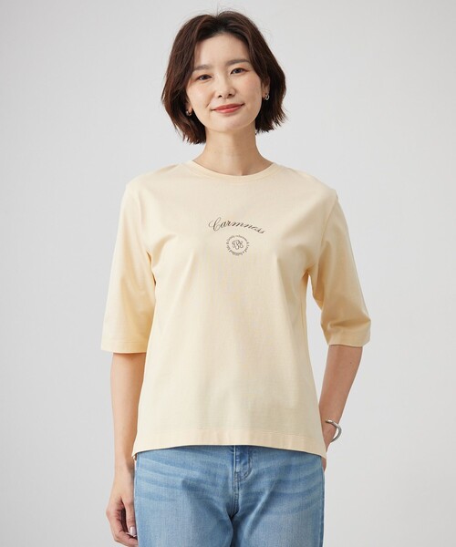 J.PRESS（ジェイプレス）の「カレッジロゴ Tシャツ（Tシャツ/カットソー・レディース・サックスブルー系/オレンジ系/ホワイト系/グレー系・T15/T13）」の4枚目の写真