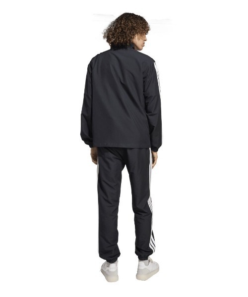 adidas(アディダス)の「アディダス adidas ベーシック スリーストライプス ウーブン トラックスーツ(ジャージ・メンズ・ブラック/ダークブルー・S/M/L/LL/3L)」の3枚目の写真