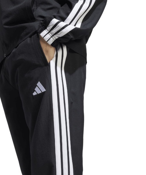 adidas(アディダス)の「アディダス adidas ベーシック スリーストライプス ウーブン トラックスーツ(ジャージ・メンズ・ブラック/ダークブルー・S/M/L/LL/3L)」の5枚目の写真