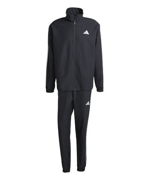 adidas(アディダス)の「アディダス adidas ベーシック スリーストライプス ウーブン トラックスーツ(ジャージ・メンズ・ブラック/ダークブルー・S/M/L/LL/3L)」の6枚目の写真