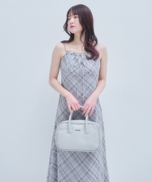 mellowneon(メロウネオン)の「シアーチェックワンピース(ワンピース・レディース・ベージュ/グレー・SMALL/MEDIUM)」の19枚目の写真