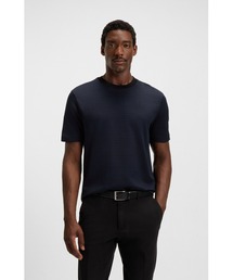 BOSS（ボス）の「シルケットコットン Tシャツ グリッドパターン（Tシャツ/カットソー）」