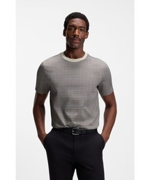 BOSS（ボス）の「シルケットコットン Tシャツ グリッドパターン（Tシャツ/カットソー）」