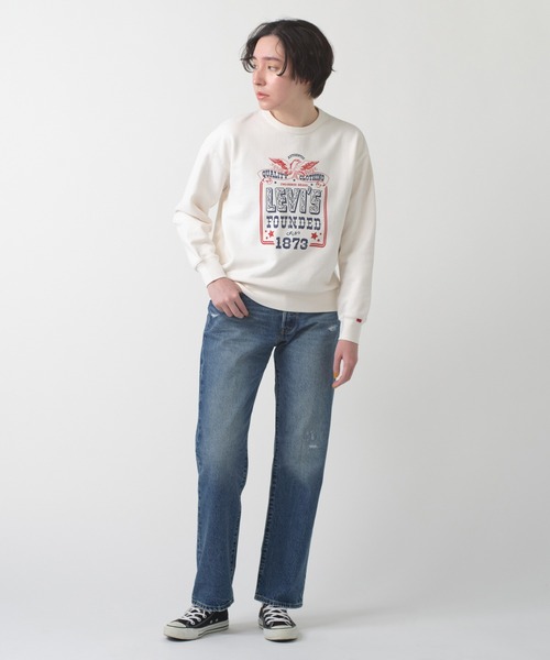 【関税込み】Levi's スウェットシャツ セール】Levi's/リーバイス グラフィック クルーネック