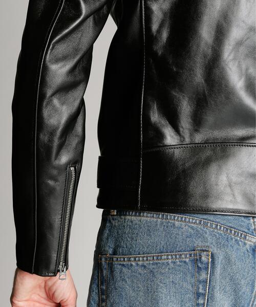 schott(ショット)の「Schott/ショット/613UHT HORSEHIDE ONESTAR TALL/ホースハイド ワンスター トール(ライダースジャケット・メンズ・ブラック・34/36/38/40/42/44)」の9枚目の写真