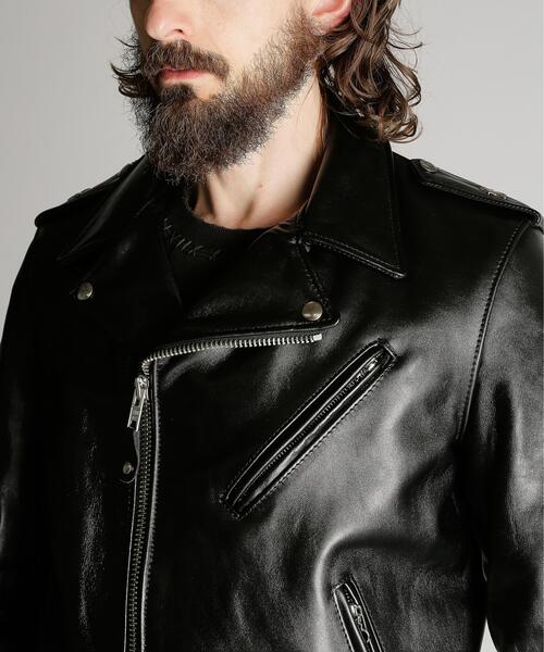 schott(ショット)の「Schott/ショット/613UHT HORSEHIDE ONESTAR TALL/ホースハイド ワンスター トール(ライダースジャケット・メンズ・ブラック・34/36/38/40/42/44)」の11枚目の写真