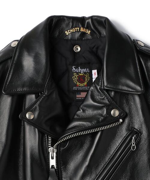 schott(ショット)の「Schott/ショット/613UHT HORSEHIDE ONESTAR TALL/ホースハイド ワンスター トール(ライダースジャケット・メンズ・ブラック・34/36/38/40/42/44)」の19枚目の写真