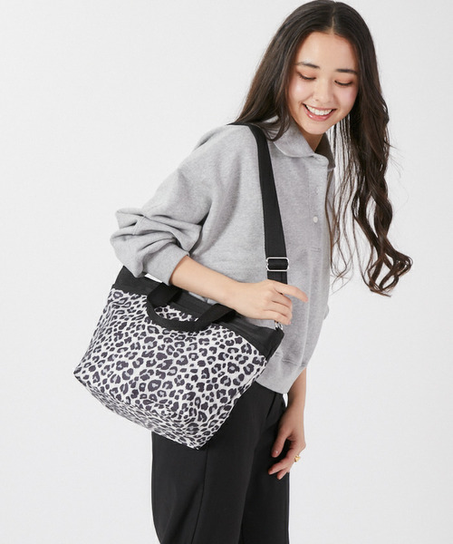 レスポートサック 2025 新作 ニュートラルレオパード レスポートサック LeSportsac MINI DUFFEL CROSSBODY