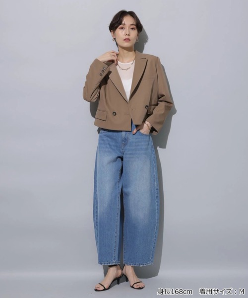 Arpege story　アルページュストーリー カーブデニムパンツ　ブラック カーブデニムパンツ | デニム | Arpege story（アルページュ