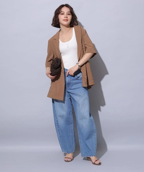 カーブデニムパンツ（その他パンツ）｜Arpege story（アルページュ