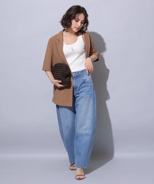 カーブデニムパンツ（その他パンツ）｜Arpege story（アルページュ