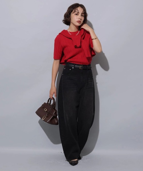 カーブデニムパンツ（その他パンツ）｜Arpege story（アルページュ