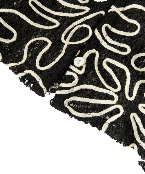 ROSE BUD（ローズバッド）の「【WEB・一部店舗限定】CORDING EMBROIDERY SHIRT（シャツ/ブラウス・レディース・ブラック/ホワイト/グリーン・ONE SIZE）」の7枚目の写真