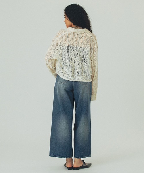 ROSE BUD（ローズバッド）の「【WEB・一部店舗限定】CORDING EMBROIDERY SHIRT（シャツ/ブラウス・レディース・ブラック/ホワイト/グリーン・ONE SIZE）」の15枚目の写真