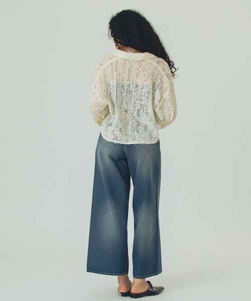 ROSE BUD（ローズバッド）の「【WEB・一部店舗限定】CORDING EMBROIDERY SHIRT（シャツ/ブラウス・レディース・ブラック/ホワイト/グリーン・ONE SIZE）」の16枚目の写真