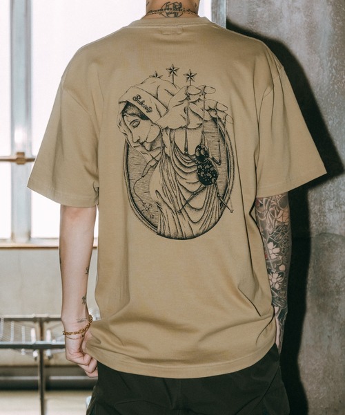Subciety（サブサエティ）の「Dominate tee（Tシャツ/カットソー・メンズ・サンドベージュ/ホワイト/グレー/ブラック・SMALL/MEDIUM/LARGE/X-LARGE/XX-LARGE）」の4枚目の写真