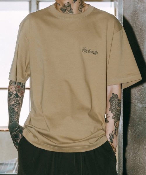 Subciety（サブサエティ）の「Dominate tee（Tシャツ/カットソー・メンズ・サンドベージュ/ホワイト/グレー/ブラック・SMALL/MEDIUM/LARGE/X-LARGE/XX-LARGE）」の7枚目の写真
