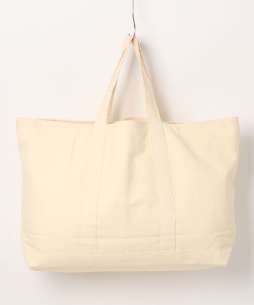 The Bagmati（ザバグマティ）の「【THE BAGMATI/ザ・バグマティー】ユニセックス コットンキャンバスバッグ　トートバッグ ラージサイズ（トートバッグ・レディース・ライトブルー/クリーム/ベージュ・FREE）」の4枚目の写真