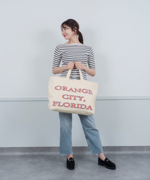 The Bagmati（ザバグマティ）の「【THE BAGMATI/ザ・バグマティー】ユニセックス コットンキャンバスバッグ　トートバッグ ラージサイズ（トートバッグ・レディース・ライトブルー/クリーム/ベージュ・FREE）」の11枚目の写真